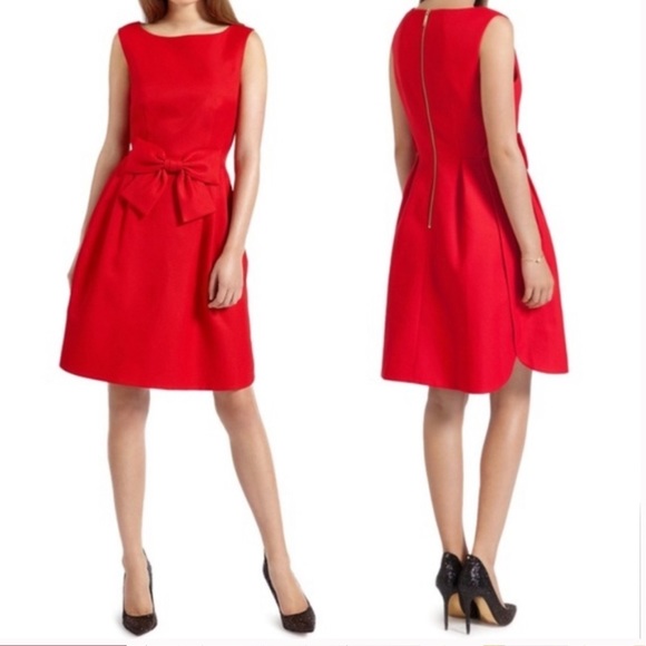 ted baker red bow dress